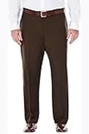 HAGGAR E Clo Repreve Stria Kostymbyxor herr, klassisk passform, platt framsida, , 36W / 30L