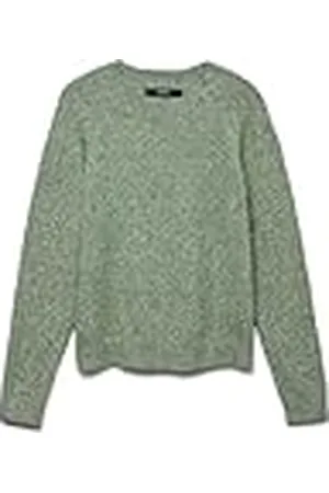 VERO MODA Dam VMDOFFY LS O-hals blus GA NOOS 10201022, Laurel krans smälter, S