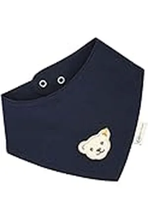 Steiff Unisex baby basic halsduk GOTS, marinblå, En Storlek