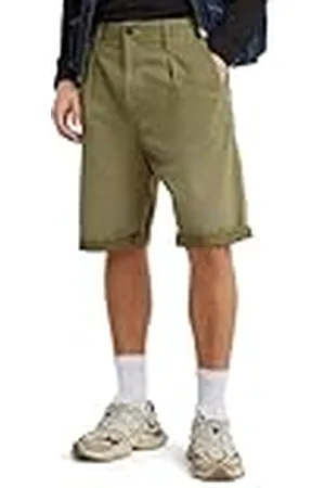 G-Star RAW pleated chinos shorts, , 29W