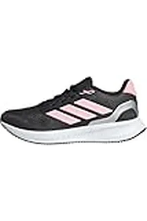 adidas Runfalcon 5 Skor Kids, Låga Skor Unisex Barn, Core Black Pink Spark Silver Met, 37 EU