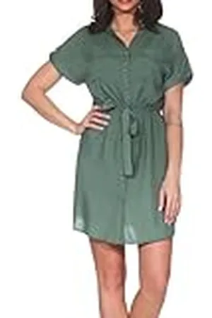 VERO MODA Vmbumpy Ss Short Shirt Dress WVN Ga Noos, , L