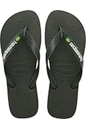 Havaianas – topp Brasilien logotyp, bekväm, hållbar och lätt flip-flops, med halkfri sula, brasiliansk flagga på remmarna, vuxna unisex, 5 5 6, 4.5/5 UK
