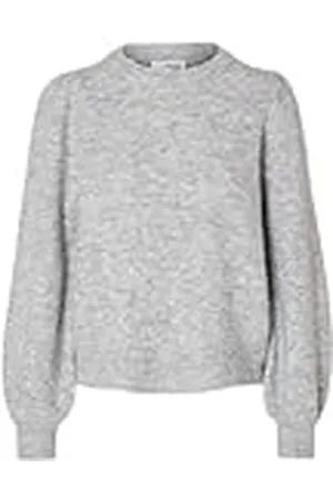 SELECTED SLFLULU LS stickad ribba O-hals NOOS, , L