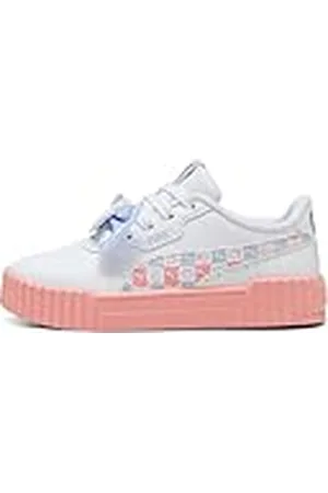 PUMA Carina 3.0 HK&FR PS sneakers, vit-rosa frukt-cool väder, 1 UK barn, vit rosa frukt kallt väder, 1 UK Child