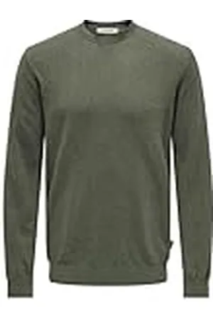 Only & Sons Onsloui Reg 12 Mel Crew Knit Noos, , XS