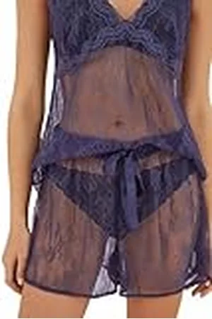 Women secret Pyjamas Kort Spets Blå, , M