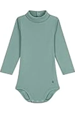 Petit Bateau Unisex baby långärmad body med polotröja, , 3 År