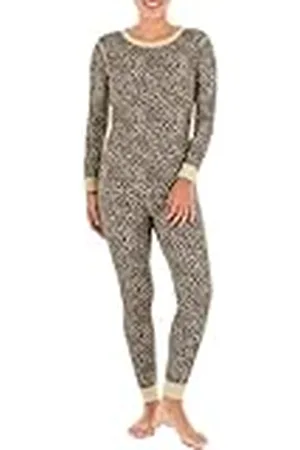 Fruit Of The Loom Micro våffla premium värmeset pyjamas för kvinnor, , M