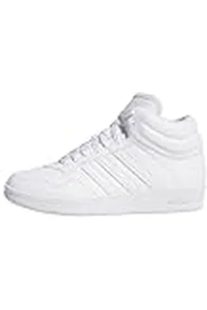 adidas Unisex – Barn HOOPS 4.0 MID SHOES, Cloud White/Cloud White/Core Black, 38 EU