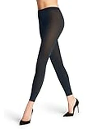 Falke Dam leggings Cotton Touch W LE bomull enfärgad 1 styck, blå (Space Blue 6116) nya – miljövänliga, XL, , XL
