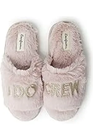 Dearfoams Dam brud I Do & I Do Crew presentbord tofflor, - Large