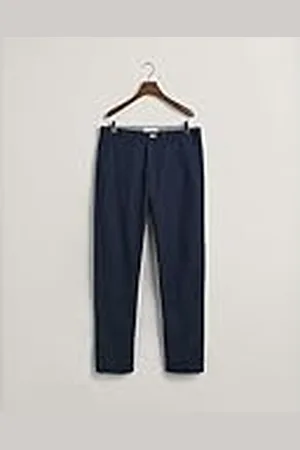 GANT Herr vanlig Tp Chinos klassiska byxor, marinblå, 42W x 34L