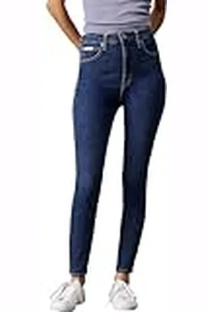 Calvin Klein CK JEANS dam hög midja super smal ankel J20J225145, , 26W, , 26W