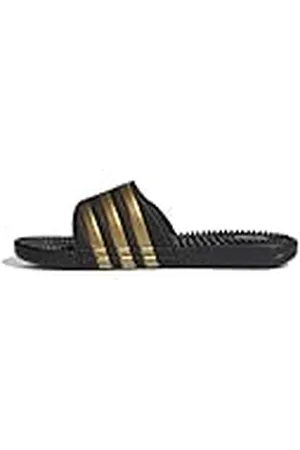 adidas Unisex - Vuxen Adissage Slides, Core Black / Gold Metallic / Core Black, 38 EU