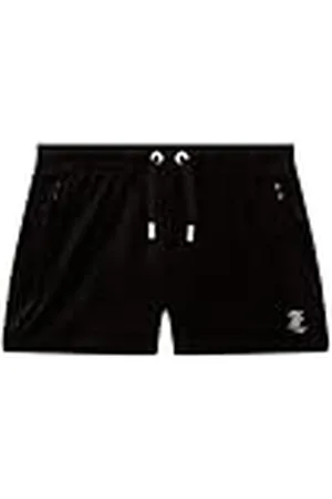 Juicy Couture Tamia Track Shorts-Damshorts Sommershorts av Velour mit Appliances in Versch. Farben Casual Shorts, , L Dam, , L