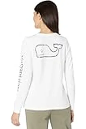 Vineyard Vines Långärmad vintage valväska för kvinnor t-shirt, , XXS