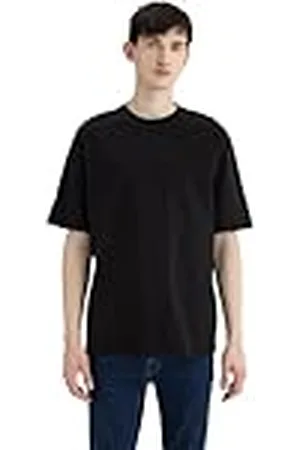 DeFacto Basic T-shirt för män – klassisk t-shirt för män, , XS
