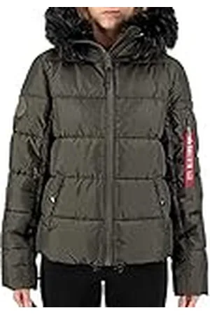 Alpha Industries Puffer Vinterjacka med huva för damer