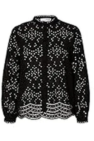 SELECTED Dam Slftatiana L/S Embr Shirt Noos långärmad blus, , 46