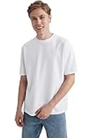DeFacto Basic T-shirt för män – klassisk t-shirt för män, , XXL