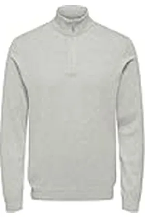 Only & Sons Onsloui Reg 12 Mel halv dragkedja stickad Noos, , XS