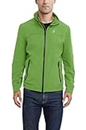 Nautica Herr lätt stretch atletisk utomhus full dragkedja vindjacka bomber golfjacka, , stor