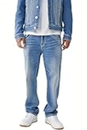 True Religion Herr Ricky Double Raised Super T Flap Straight JeanJeans, , 46