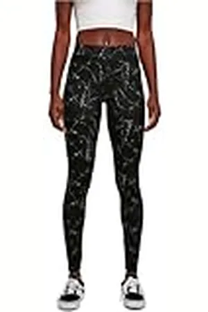 Urban classics Dam Yogabyxor Dam mjuka Aop leggings, , 3XL