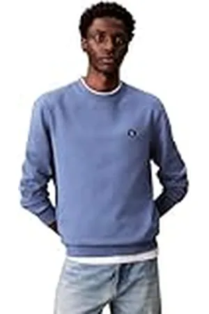 Calvin Klein Jeans herr 400GSM TRRY BDG CRWN LV04RC273G tröjor, , XXL, , XXL