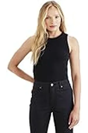 Dockers Ribbstickad tank Tees Beautiful Black, , L