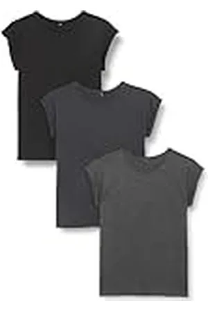 Build Your Brand Damer T-shirt multipack dam utökad axel te 3-pack finns i många färgvarianter, storlekar XS – 5XL