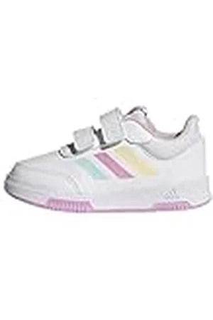 adidas Tensaur Hook and Loop Shoes unisex – barn Löparskor, Cloud White/Blue/Bliss Lilac, 21 EU