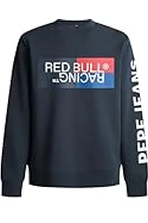 Pepe Jeans Herr RBR färg block grafisk crew sweatshirt, blå (DULWICH BLUE), XS, , XS
