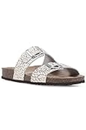 Geox Dam D BRIONIA Sandal, vit/guld, 36 EU, , 36 EU