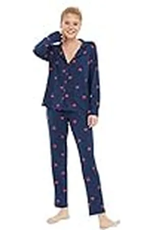 Trendyol Dam hjärta mitten stickad skjorta byxor pyjamas set, , L