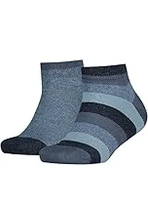 Tommy Hilfiger Unisex barn TH KIDS BASIC ränder 2P strumpor, 2-pack