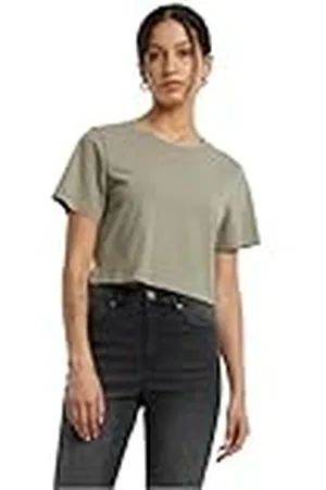 Build Your Brand Dam-t-shirt, dam, skuren t-shirt, kort skuren t-shirt för kvinnor, normal passform, storlekar XS – 5XL, , L