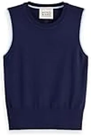 Scotch&Soda Crew Neck Relaxed Stickad Tank, , L
