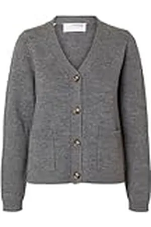 SELECTED SLFANA LS KNIT CARDIGAN NOOS, , M