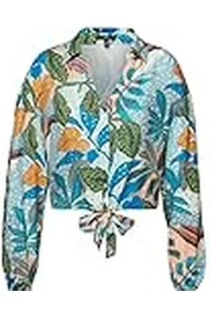 Mavi Långärmad damskjorta, blus, grön, färgglad, XL, , XL