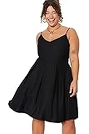Trendyol Dam A-linje avslappnad passform vävd plus size klänning, , 44 SE/Plus