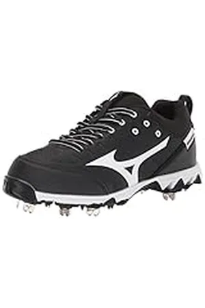 Mizuno Damer 320638.9000.07.0700 9-Spike Swift 7 Low Softball-dobbar av metall, svart/vit, 7