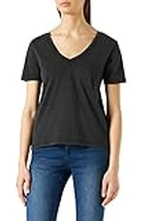 JDY Dam farock S/S V-hals topp JRS Noos T-shirt, , S