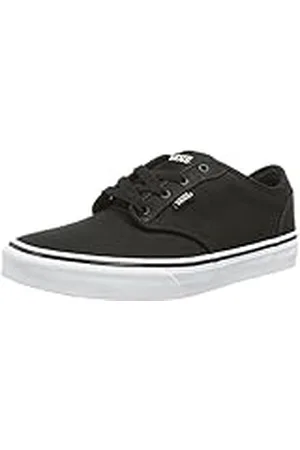 Vans Pojkar Atwood sneakers, Svartvit kanvas, 31.5 EU