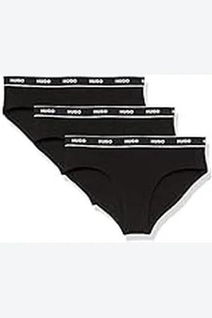 HUGO BOSS Boss Dam 3-pack upprepad logotyp bomull stretch hipster trosor trosa , XS