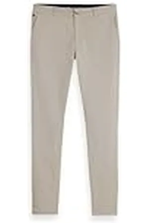 Scotch&Soda Säsongskärna – mott tvättad bomullsblandning twill chino, , 28W / 30L