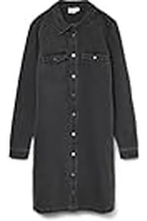 VERO MODA Vmjennie Ls Short Denim Dress Mix Noos jeansklänning, , M