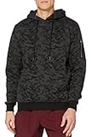 Urban classics Herr svettkamouflage bomber huvtröja sport, , M