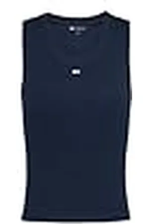 Tommy Hilfiger Kvinnor TJW ESSENTIAL RIB TANK EXT Övriga T-shirts, Blå, S, , S